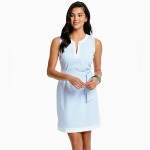 Southern Tide Sky Blue Erica Seersucker Dress